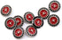 20 pcs Color Contrast Black Enamel Silver Star Sewing Metal Shank Buttons for Coats -25mm -1"...