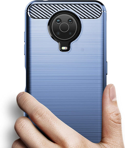 Osophter for Nokia G20 Case,Nokia G10 Case with 2pcs Screen Protector Shock-Absorption Flexible TPU Rubber Protective Cell Phone Cover for Nokia G...