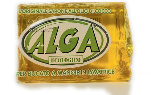 ALGA Fiocco Puro Detergent Soap 100% Ecological and Biodegradable for Hand and Machine Laundry – 1 Piece of 400 g...