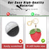 Leather Keychain Holder Case Compatible with Apple AirTag, Cute Protective Air Tag Cover With Keychain Ring, Anti-Scratch Finder GPS Tracker Case ...