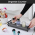 Segbeauty Kitchen Sink Organizer, Instant Dry Sink Caddy Stone Drying Mat with Handle, Diatomaceous Earth Fast Drying Stone Vanity Tray Bathroom S...