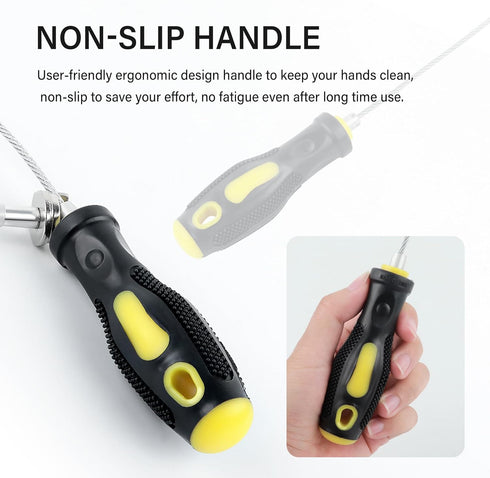 Flexible Magnetic Oil Drain Plug Removal Tool,14.5inch Oil Drain Plug Tool with Strong Magnetism,Must Have Car Tools Fit Most Oil Pan Plug Screw R...