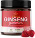 HERBAMAMA Korean Red Panax Ginseng Gummies - Energy & Immunity Support Herbal Ginseng Supplement Vitamin - Vegan Ginseng Gummies - 1500 mg 60 Chew...