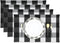Black & White 2 Side Cotton Buffalo Check Placemats Set of 4 Heat Resistant Dining Table Place Mats for Kitchen Table, 12 x 18 inches...