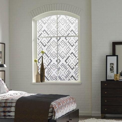 Kromapolis Window Privacy Film Frosted Glass Window Film, Static Cling Door Decorative Film, Opaque Glass Stickers Non-Adhesive UV Blocking Coveri...