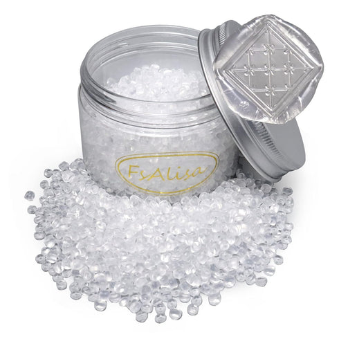fsalisa Wax Seal Beads Transparent Wax Sealing Beads for Wax Stamp Sealing Perfect for Embellishment of Wedding Invitations, Christmas Cards, Enve...