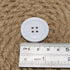 Chenkou Craft Mix Color Plastic Resin Circle Big Button 4 Holes DIY Craft Sewing (White, 1 1/4"(30mm))...