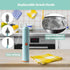 Electric Cleaning Brush with USB Rechargeable Electric Bottle Brush Cleaner and 3 Replaceable Silicone Bottle Brushes and Straw Cleaner Brush,Perf...