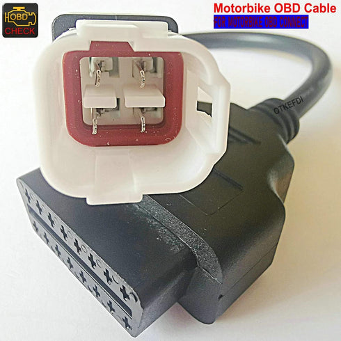 Motorcycle 4pin OBD Diagnostic CANBUS Cable for Yama Motorbike...