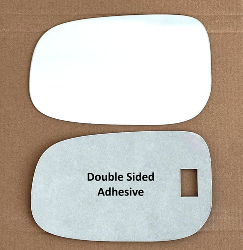 New Replacement Mirror Glass with Full Size Adhesive for Volvo | 2007-2009 S60 | 2007-2011 S80 S40 V50 V70 | 2008-2013 C30 C70 | Driver Side Left ...