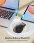 Nulea Wireless Bluetooth Mouse, Dual-Mode Connectivity (Bluetooth 5.0 & 2.4G USB) Computer Mouse, Sleek, Portable, Compact Design in 10 Colors, Pe...