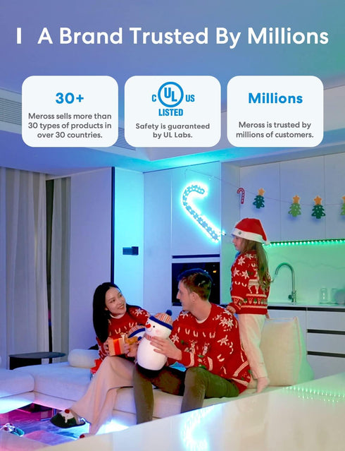 meross Smart Light Bulb, Smart WiFi LED Bulbs Works with Alexa, Google Home, Dimmable E26 Multicolor 2700K-6500K RGBWW, 810 Lumens 60W Equivalent,...