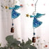 MrMrKura Metal Angel Wind Chime Hanging Decoration Ornament Bells Wing Angel Bell Decorative Hanging Bells, Gifts for Home Garden Decor Crafts (Bl...