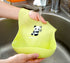 2-Pack Waterproof Silicone Baby Bib Lightweight Comfortable Easy-Wipe Clean (Green/Blue, Small)...
