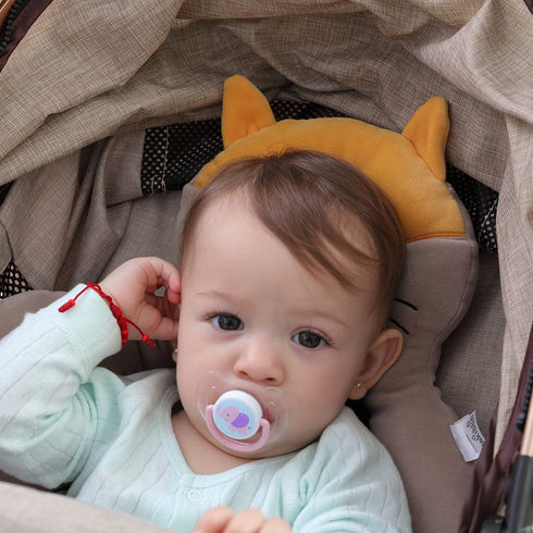 KAKIBLIN Baby Neck Pillow, Upgraded Baby Support Pillow,Head Pillows for Carseat, Newborn Neck Support for Car Seat,Pushchair,Travel(Brown)...