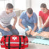 First Aid Bag Empty Trauma Medical Bag for Emergency First Responder Bag Organizer EMS EMT Shoulder Carry Bag 13 x9 x7 Red Middle...