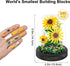 Flower Bouquets Building Toys - 545 PCS Sunflower Micro Building Blocks Kit with Dust Cover, Preserved Flower Home Decor Christmas New Year Birthd...