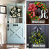 Wreath Hanger, Adjustable Over The Door Wreath Hanger from 14.9 to 25 Inches & Wreath Holder & Wreath Door Hanger for Front Door Decor 20 lbs Larg...