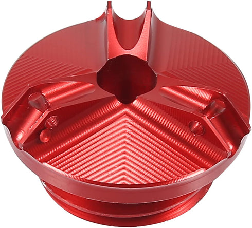 Motoforti Engine Oil Filler Cap Oil Filler Plug Cover Red for Yamaha YZF-R6S YZF-R6 YZF-R3 YZF-R125 YZF-R1 FZ750 FZ600...