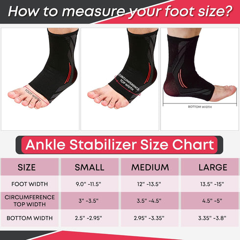 Ankle Brace Compression Support Sleeve for Injury Recovery and Joint Pain - Achilles Tendonitis Ankle Support, Plantar Fasciitis Foot Socks with A...