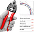 Sanuke Cable Cutter Wire Cutter Heavy Duty up to 5/32" for Housing Fencing Deck Stair Railing with 30pcs Crimping Sleeves, 6pcs Stainless Steel Th...
