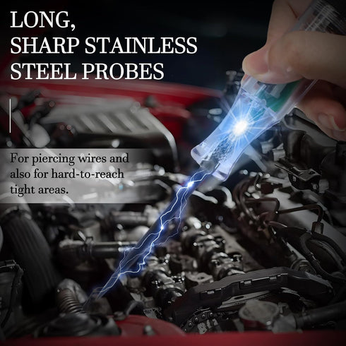 Test Light Automotive - Circuit Tester with 3-48V Digital LED Display - Voltage Test Pen with Stainless Probe...