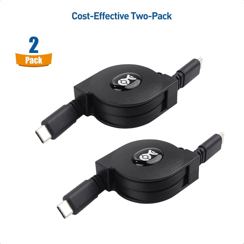 Cable Matters Short Retractable USB C Cable 3.3 ft (Short USB C to USB C Retractable Cable)......
