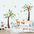 decalmile Woodland Animals Trees Wall Decals Deer Fox Owl Wall Stickers Kids Bedroom Baby Nursery Wall Decor...