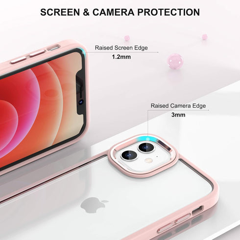 ULAK Compatible with iPhone 12 Case Clear, iPhone 12 Pro Cover Transparent Bling Soft TPU Women Girls Shockproof Protective Phone Case Designed fo...