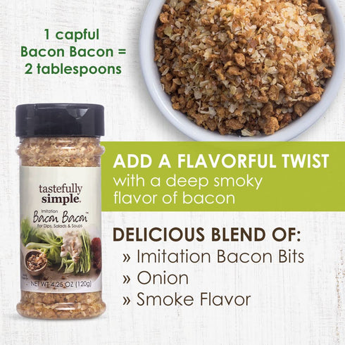 Tastefully Simple Bacon Bacon Seasoning, 4.25 Ounce...