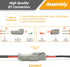 8 Set 2 Pin Waterproof Connector Automotive Electrical Butt, Deutsch DT Connector Kit with 18 Pairs 16# Stamped Contacts, 4 Pcs Sealing Plugs and ...
