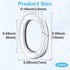 2pcs Sterling Silver Lobster Clasp 925 Oval Pearl Necklace Shortener Enhancer Spring Wedding Ring Connector Carabiner Snap Clip Lock for Women...