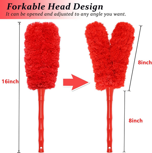 16 inch Microfiber Feather Duster, Big Microfiber Duster Make Home Cleaning More Efficient and Easy, Cleaning Tool for Office, Fan, Car, Computer,...