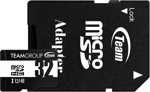TEAMGROUP Micro 32GB x 5 Pack UHS-I U1 Class 10 SDHC SDXC Read Speed up to 100MB/s High Speed Flash Meomry Card with Adapter for Camera, Surveilla...