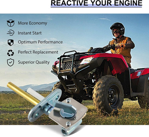 MOTOALL Tank Switch Gas Valve Fuel Petcock w/Gasket for Yamaha Bear 250 400 Shut Off Valve for Yamaha Bear Tracker 250 Bruin 250 Timberwolf ATV...