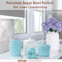 ONTUBE Ceramic Sugar Bowl with Lid and Spoon,Porcelain Sugar Pot,8oz (Turquoise)...