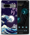 Compatible with Google Pixel 7 Case Japanese Wave Cherry Blossom Moon Pattern Phone Case for Boys Girls Aldults, Soft TPU Shockproof Anti-Scratch ...