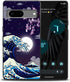 Compatible with Google Pixel 7 Case Japanese Wave Cherry Blossom Moon Pattern Phone Case for Boys Girls Aldults, Soft TPU Shockproof Anti-Scratch ...