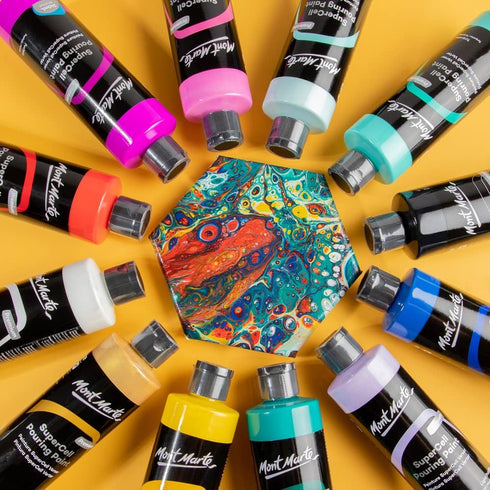 Mont Marte SuperCell Pouring Paint 240ml - White...