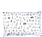 3-Piece Dog Sketch Bed Sheet Set for Boys & Kids - 1 Twin Flat and 1 Twin Fitted Sheet, Queen Pillowcase, Soft Brushed Microfiber Smooth Durable P...