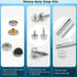 Hoeine Canvas Snap Kit, 40 Sets Marine Grade Boat Cover Snaps Heavy Duty Snap Fastener Kit Stainless Steel Snap Button Kit for Replacement Snaps f...