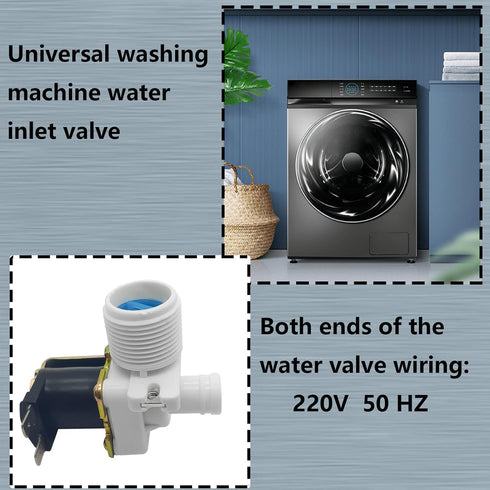 1 Pcs Universal Accessories for Automatic Pulsator Washing Machines, Washing Machine Water Inlet Valve Solenoid Valve Water Inlet Valve,Fit for Va...