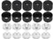 uxcell 10 pcs Led Lens 5 Degree with Black Holder for 1W 3W High Power LED Light...