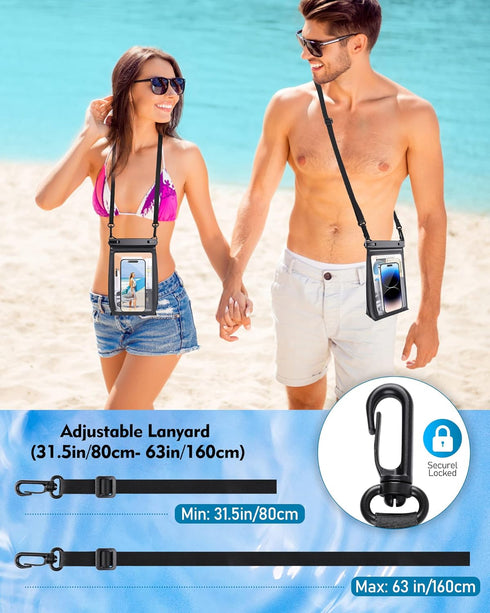 Large Waterproof Phone Pouch, Floating Dry Bag for iPhone 14 13 12 11 Pro Max Galaxy S22 S21 Large Capacity Waterproof Bag Sunscreen Glasses Stora...