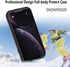 Compatible with Apple iPhone XR Case, Full-Body Protective Waterproof Case, Shockproof Snowproof Clear Cover for iPhone XR (6.1 Inch,Black)...