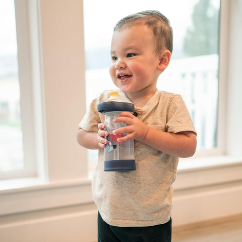 The First Years Bluey Sip & See Toddler Water Bottle - includes Floating Charm - Toddler Cups with Straw - 12 Oz - Ages 24 Months and Up...