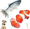 Electric Moving Dog Fish Toy 2 Pack with Updated Motor Realistic Flopping Fish Oxford Cloth Interactive Dog Toys Pet Toys for Small Dogs (with a W...