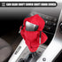 Motoforti Universal Car Gear Shift Cover Shift Knob Cover, Gear Stick Cover Shift Gear Cover, Fashionable, Fabric, Red...