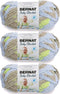Bernat Baby Blanket Little Boy Dove Yarn - 3 Pack of 100g/3.5oz - Polyester - 6 Super Bulky - 72 Yards - Knitting/Crochet...