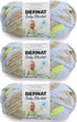 Bernat Baby Blanket Little Boy Dove Yarn - 3 Pack of 100g/3.5oz - Polyester - 6 Super Bulky - 72 Yards - Knitting/Crochet...